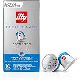 illy, Al&uuml;minyum DECAFEINATO Uyumlu Kahve Kaps&uuml;lleri, Karamel, &Ccedil;ikolata ve Kızarmış Notalarla%100 Arabica, Kafeinsiz, Dengeli 