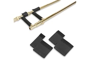 DIFLAX Cojín Protector para el Cuello, Cubierta Protectora de Mano de Trombón, Material de Piel Sintética, Protector de Cuello Acolchado de Cuero para Trombón, Trompeta, Saxof