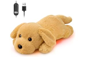 MEWMIX Hunde Heizdecke Kuscheldecke mit Abschaltautomatik, Elektrisches Heizkissen Usb für Periode, Warmies Wärmekissen Nacken Rücken Schulter Bauch, Weihnachtsgeschenke für Frauen Mädchen Hundeliebhaber