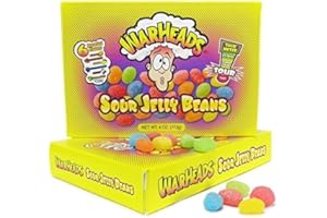 Warheads Sour Jelly Beans 4 oz (1 Pc) by Warheads