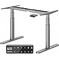MAIDeSITe Height Adjustable Standing Desk Frame with Oval Leg Design, Dual Motor Electric Standing Desk Sit Stand Desk with 62-125cm, 4 Memory Keyboard for Home Office, TH2 Plus Art