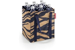 reisenthel Bottlebag – 9 przegródek, łatwy recykling butelek, paski do noszenia, sumatra, 24 cm x 28 cm x 24 cm