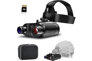 JOYYKO Full-Color Night Vision Binoculars, 1312FT Night Vision Goggles Military Tactical with 4K Infrared View, 8x Digital Zoom, Waterproof Night Vision Binoculars for Spotting & Hunting