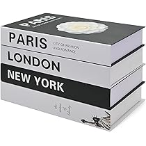 Dekorative Fake Bücher Set - 7 Stück Faltbare Buchattrappen 26,5x17x4,5cm