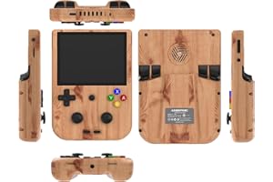 SXMA RG405V Console de jeu portable rétro Unisoc Tiger T618 Système Android 12 10,2 cm IPS Écran tactile prend en charge 5G WiFi Bluetooth 5.0 128 Go Carte TF 3172 Jeux Batterie 5500 mAh (Bois)