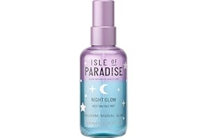 Isle of Paradise Night Glow Gradual Self-Tan Face Mist, 100ml | Relaxing Gradual Glow | Vegan & Cruelty Free