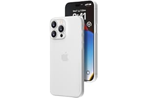 memumi Etui do iPhone 15 PRO (3 camera holes), UltraCienka 0,3 mm i Lekka, Matowe Wykończenie [Antypoślizgowe, Odporne na Zarysowania] Kompatybilne z iPhone 15 PRO(6,1 cala)- Trans-biały