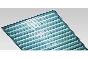 BIANCHERIAWEB Alfombra de bambú Degradè Azul Claro, Camino de Cocina 50 x 120 cm, Alfombra de Cocina Antideslizante 100% bambú, Carril de Cocina Hecha de Material Duradero, no Absorbe Las Manchas