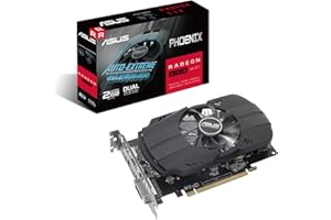 ‎ASUSK ASUS Phoenix AMD Radeon 550 2G GDDR5 Gaming Grafikkarte (2GB GDDR5 Speicher, PCIe 3.0, 1x HDMI 2.0b, 1x DisplayPort 1.4, 1x DVI-D, PH-550-2G)