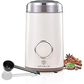 DR MILLS DM-7441W Electric Dried Spice and Coffee Grinder,One Touch Operation, Blade and Cup Made with SUS304 Stainless Steel