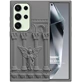 Microsonic Samsung Galaxy S23 Ultra Kılıf Praying Angel Gri [Galaxy S23 Ultra ile Uyumlu Kılıf - Gri]