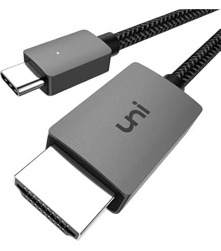 deleyCON 1.5m 4K USB-C to HDMI Cable for Monitor/TV deleyCON 1.5m 4K USB-C to HDMI Cable for Monitor/TV
