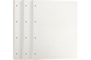 ‎SIMPOLOR Simpolor A4 Nachfüllblock, 3 Packungen Nachfüllpapier, 135 Blatt /270 Seiten Nachfüllpapier 4-Loch gestanzt für 4-Ring Binder, Ordner, nachfüllbares Notizbuch und Planer - liniertes Papier