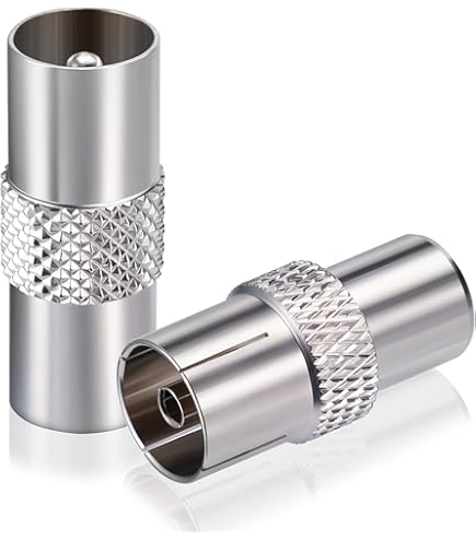 Splitter Antenna TV 2 Vie - Adattatore Coassiale Per Segnale Digitale, Maschio/Femmina Con Cavi Inclusi - Foto 2