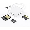 KASTWAVE 4 in 1 Smart Media Card Reader Adapter for M2/ SD/XD/SM Smart Media SM Memory Card Reader TYPE C USB XD M2 SD SM for Cameras Supports Card TYPE C