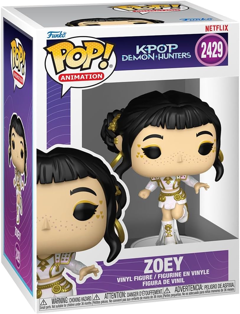 Funko Pop! Animation: Netflix - KPOP Demon Hunters - Zoey - Figura de Vinilo Coleccionable - Idea de Regalo - Mercancía Oficial - Juguetes para niños y Adultos - Figura Modelo para coleccionistas