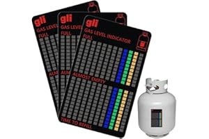 DULZEN 3 Pcs Indicatore di Livello del Gas Indicatori Magnetici di Livello del gas per gas Propano Indicatore di Livello per Serbatoio di Propano, Riutilizzabile, per cucine Barbecue all'aperto