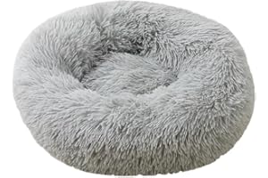 Astorpet | Cama para Perros y Gatos Donut Cush Cama Mascotas Grandes Medianas y Pequeñas Cómoda y Confortable, Lavable (Gris Oscuro, S)