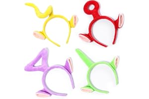 BEZHGOC Headbands 4 Pack Cartoon Styling Hair Bands for teletubbies Costume Headband Dress-Up Set Birthday Party Props Decorations