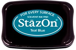 Tsukineko StazOn Solvent Inkpad-Teal Blue