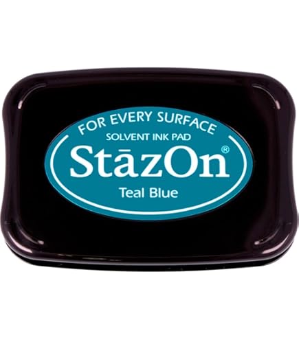 Encreur Tampon Tsukineko StazOn Rose Fleur De Cerisier | Grand Format 7,6x4,7 Cm | Opaque, Résistante à L'eau, Séchage Rapide | Pour Papier, Verre, Céramique, Cuir