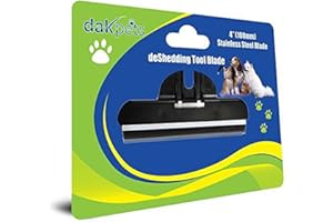 DakPets Deshedding & Pet Grooming Replacement Comb For Small, Medium & Large Dogs + Cats. Dramatically Reduces Shedding In Minutes Guaranteed!