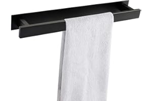 Porta Asciugamani, WJUAN 40cm Portasciugamani Bagno In Acciaio Inox 304, Autoadesiva, Nessuna Foratura Necessaria, Forte Capacità Portante, Per Pareti Bagno Cucina Bagno