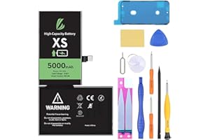 LL TRADER Akku für iPhone XS, 5000mAh Lithium-Ionen-Akku mit hoher Kapazität und Allen Reparaturwerkzeugen