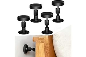 OUKEYI Regulowana gwintowana rama łóżka, narzędzie zapobiegające wstrząsom, zatyczki do zagłówka, zatyczki do łóżka, zagłówek łóżka, zabezpieczenie przed wstrząsami, do łóżek, szafek, sof, 30-68 mm