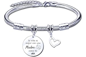YJYJZX Regalos Mamá Pulsera Regalo del día de la madre Regalo Mamá Pulsera regalo personalizado y divertido Regalos para Mamá Madre Regalos Mujer Pulsera Regalo Navidad,Regalos de cumpleaños