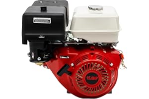 CHIMHOON Moteur à essence 15 CV - Moteur sur pied - Moteur de kart - Démarrage à câble - Sécurité en cas de manque d'huile - Faible consommation de carburant - Refroidissement par air forcé - Cylindrée 420 cm³