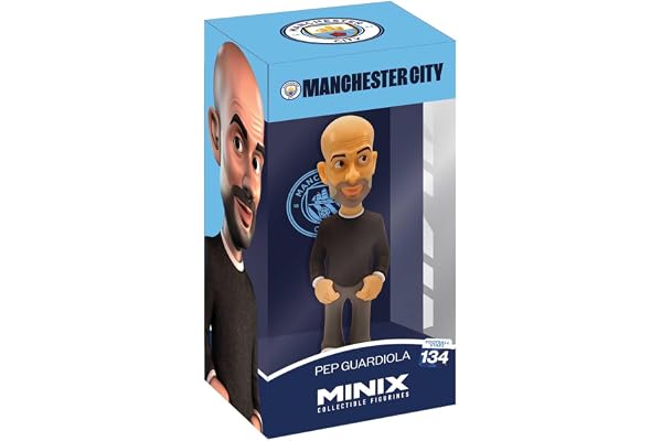 MINIX - Manchester City - Pep Guardiola #134 - Figurine à Collectionner 12 cm
