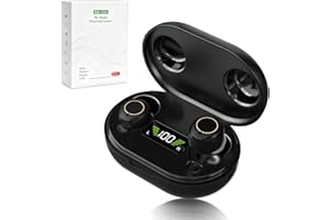 LuckyMoon Hearing Amplifier Sound Device with Crystal Clear Sound, 4 Amplification Levels, Smart Chip, Long Battery Life – Comfortable & Easy to Use for Daily Life, Black