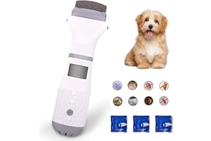 Yaasier Peine Eléctrico para piojos, Aspiradora para Piojos, Peine para Piojos con 3 Filtros y 1 Cepillo de limpieza para Niños, Gatos, Perros, Mascotas