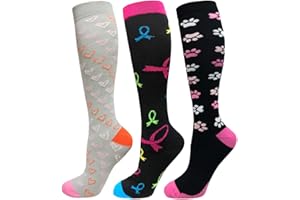 ACEXY EASE LEAP Medias de Compresión Gradual Para Mujer (15-20 mmHg ) Calcetines hasta Rodilla 3 Pares Hombre Medias Deportivas para Ejercicio Correr Enfermeras Médicos Embarazos Viajes Vuelo Aumenta la Resistencia Reduce la Fatiga Muscular