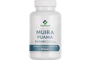 MEDFUTURE Muira Puama Extrakt 500mg 60 Kapseln Potenz Libido Menopause