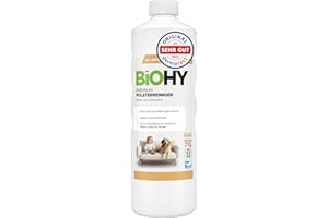 ‎BIOHY BiOHY Premium Polsterreiniger (1l Flasche) | Bio Konzentrat für Polstermöbel, Sofas, Teppiche & Textilien | für Nasssauger & andere Geräte geeignet | geruchslösender Fleckentferner