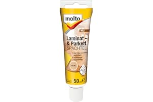 ‎MOLTO Molto Laminat- und Parkettspachtel, Zum Ausbessern von Löchern und Kratzern in Laminat-und Parkettböden, Buche, 50 ml