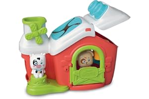 Clementoni Soft Clemmy - Touch & Play, farma sensoryczna, zestaw do zabawy, wczesne dzieciństwo, wyprodukowano we Włoszech, dla dzieci w wieku 6-36 miesięcy, 100% zmywalne, miękkie klocki, zabawka do