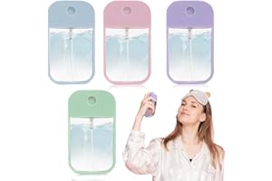 AUEFUDQ Auefudq 4 Botellas De Spray De 45 Ml, Pequeñas, Reutilizables, Mini Botellas De Pulverización De Niebla Fina,Para Perfumes, Cuidado Personal, Cosmético