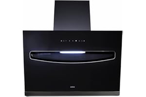Elica 60 cm 1200 m3/hr Filterless Kitchen Chimney with 15 Years Warranty (EFL-S607 LTW VMS, Motion Sensor Control, Black)