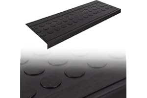etm® Coin Stair Mat, Economy Pack, Non-Slip Rubber Stair Mat for Outdoor Use, 25 x 65 cm