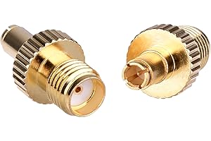 AIGOLINK 2 x SMA hembra a TS9 macho adaptador RF conectores coaxiales chapados en oro Adaptador de Antena baja pérdida SMA hembra a TS9 macho adaptador para 4G WiFi GPS Hotspot Router Antena convertidor