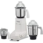 Preethi Eco Plus MG-138 110V, 550 Watt Mixer Grinder With 3 Jars (0.4L, 1L & 1.5L)- Only Use In USA & Canada, White