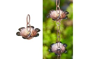 CMYUN Catene da Pioggia Catena Antipioggia Catene Pluviali In Metallo per Grondaie, Catene Pluviali In Stile Giapponese Home Decor, Catene Pluviali per Esterni per Il Giardino del Cortile Della Veranda ( Co