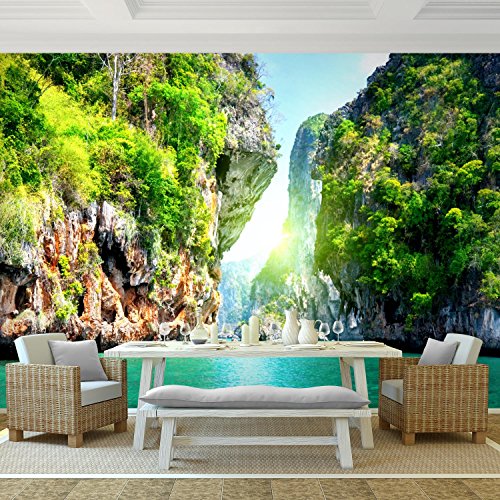 Fototapete Paradise 308 x 220 cm – Vliestapete – Wandtapete – Vlies Phototapete – Wand – Wandbilder XXL – !!! 100% MADE IN GERMANY !!! Runa Tapete 9011010b - 2