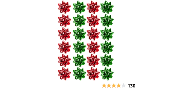 Npr Christmas Gifts December 9th 2022 Robelli Pack Of 20 Red & Green Plastic Gift Bows - 4Cm : Amazon.co.uk: Home  & Kitchen