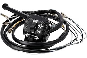 EAO Schalterkombination, Enduroversion, Gehäusehälfte hinten + vorn, lange Kabel - für Simson S51, S70, S53, S83