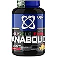 USN Muscle Fuel Anabolic All-In-One Muscle Mass Gainer, Banana Flavour - 2kg, 54g Protein Powder, 5g Creatine Powder & 5g BCAA Powder For Maximum Muscle Growth, Post Workout Recovery Drink Mix