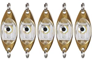 MiOYOOW 5 Pezzi Luce per Esca da Pesca, Luci per Esche a LED per Pesca Profonda Subacquea, Lampada Lampeggiante per Esche da Pesca per Acqua Dolce Salata